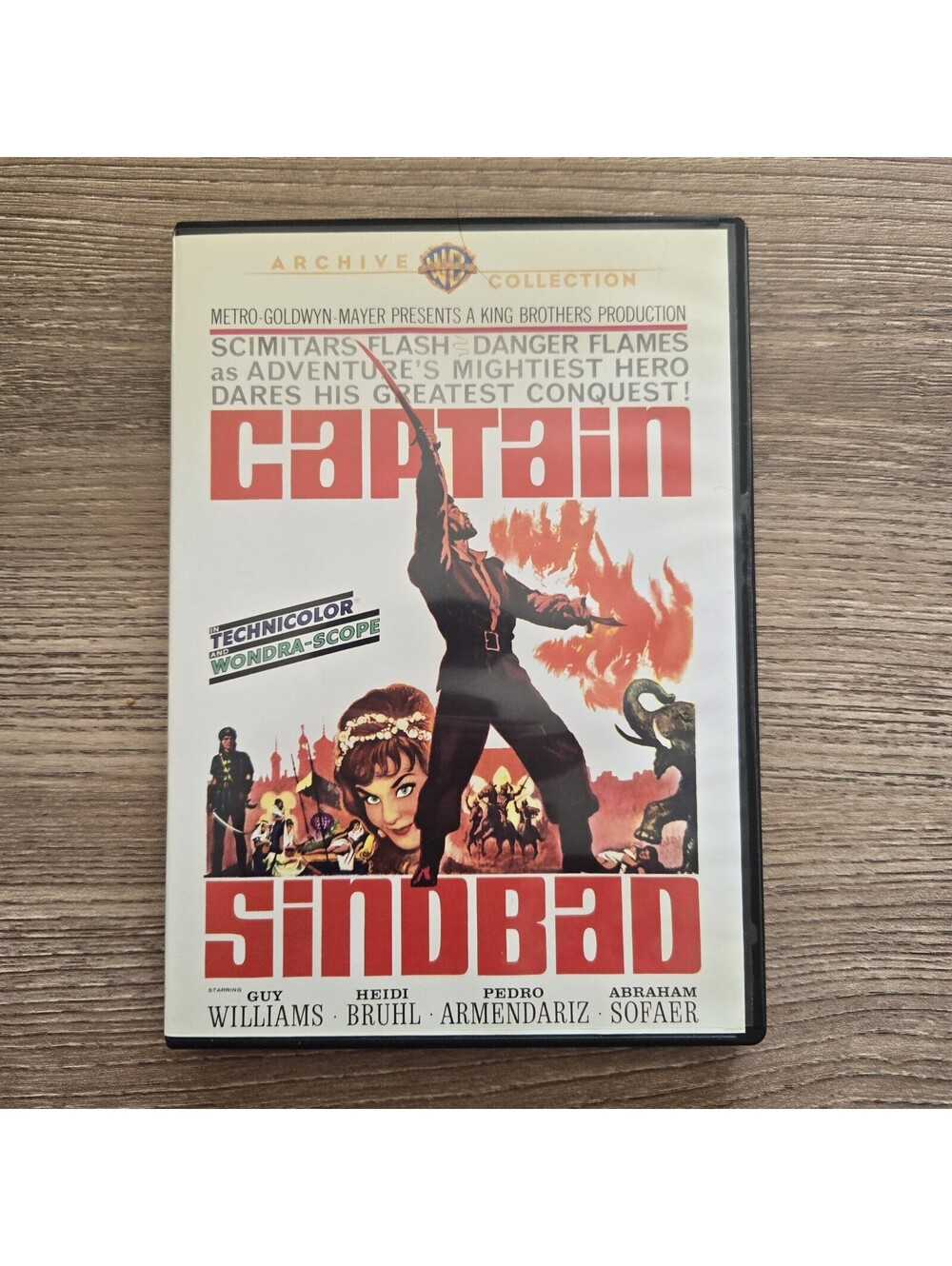 Captain Sindbad (DVD Warner Archive) Guy Williams Heidi Bruhl 1963 Adventure